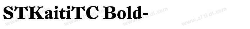 STKaitiTC Bold字体转换